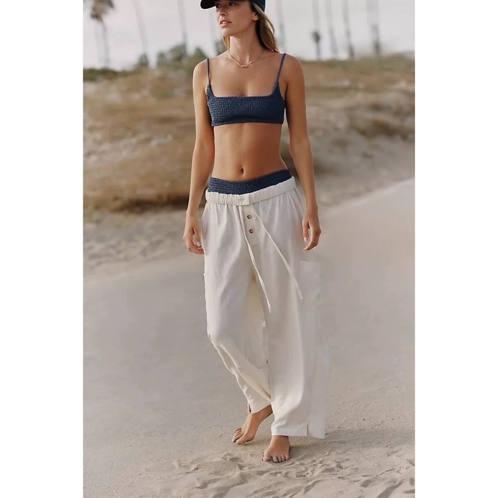 Celandine Linen Pull-On Pants NWT SIZE L
